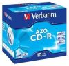 Obrázek VERBATIM CD- R(10- Pack)Jewel/ Crystal/ DLP/ 52x/ 700MB