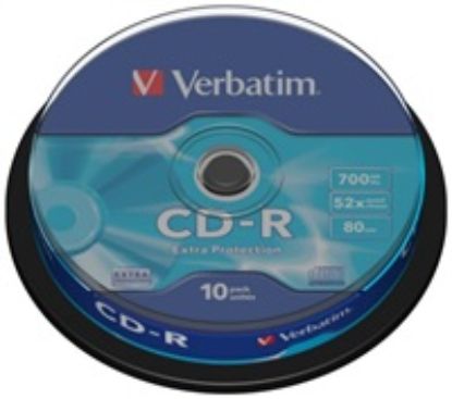 Obrázek VERBATIM CD- R(10- Pack)Spindle/ EP/ DL/ 52x/ 700MB