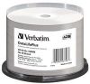 Obrázek VERBATIM CD- R(50- pack) spindl, AZO 52X, 700MB, WHITE WIDE THERMAL PRINTABLE SURFACE NON- ID