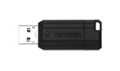Obrázek VERBATIM Flash Disk 64 GB USB 2.0 Store 'n' Go PinStripe, černá