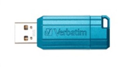 Obrázek VERBATIM Flash Disk 32 GB Store 'n' Go PinStripe, karibská modrá