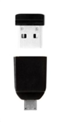 Obrázek VERBATIM Flash Disk 32 GB Store 'n' Stay Nano + micro USB OTG adaptér, USB 2.0, černá