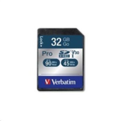 Obrázek VERBATIM SDHC karta 32 GB Pro, U3, V30