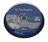 Obrázek VERBATIM BD- R SL Datalife HTL (10- pack)Blu- Ray/ Spindle/ 6x/ 25 GB Wide Printable