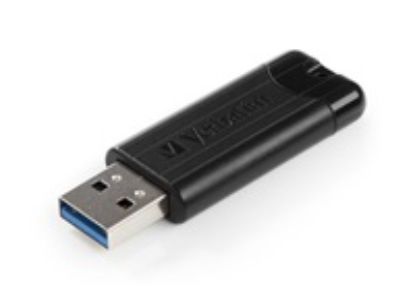 Obrázek VERBATIM Flash Disk 64 GB PinStripe USB 3.0, černá