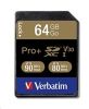Obrázek VERBATIM SDXC karta 64 GB PRO+ Class 10, UHS- 1 (R: 90/ W: 80 MB/ s)