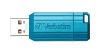 Obrázek VERBATIM Flash Disk 16 GB Hi- Speed Store 'n' Go, Pinstripe, USB 2.0, Caribbean modrá