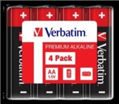 Obrázek VERBATIM Alkalické baterie AA, 4 Pack - Shrink