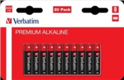 Obrázek VERBATIM Alkalická Baterie AAA 20 Pack / LR03