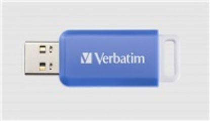 Obrázek VERBATIM Flash Disk 64 GB DataBar USB 2.0 Drive, modrá