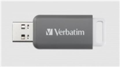 Obrázek VERBATIM Flash Disk 128 GB DataBar USB 2.0 Drive, šedá