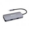 Obrázek VERBATIM Hub USB- C Pro Multiport 5 Port, 2x USB 3.2, 1x USB- C, HDMI, RJ45, šedá