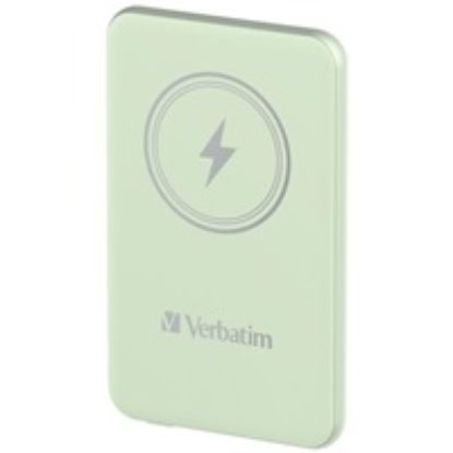 Obrázek VERBATIM Powerbanka Charge 'n' Go, Magnetická, 5000 mAh, USB- C, Zelená