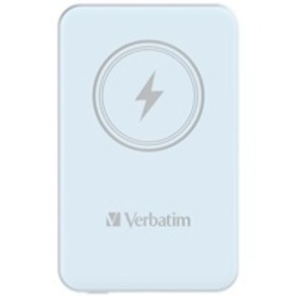 Obrázek VERBATIM Powerbanka Charge 'n' Go, Magnetická, 5000 mAh, USB- C, Modrá