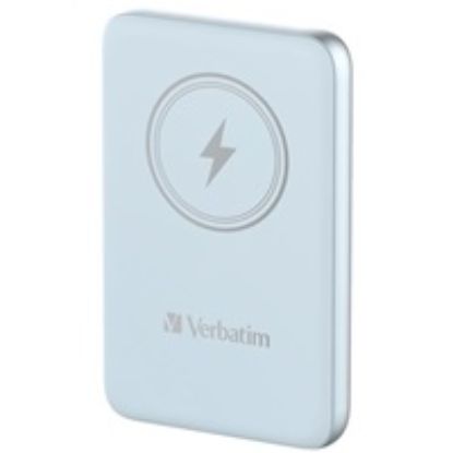 Obrázek VERBATIM Powerbanka Charge 'n' Go, Magnetická, 10000 mAh, USB- C, Modrá
