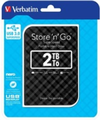 Obrázek VERBATIM HDD 2.5" 2 TB Store 'n' Go Portable Hard Drive USB 3.0, Black GEN II