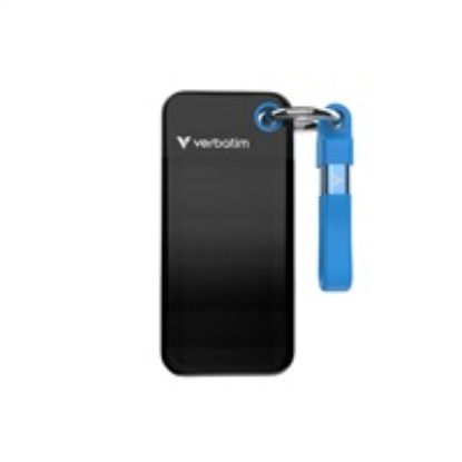Obrázek VERBATIM Externí SSD Pocket SSD 2 TB, USB- C 3.1, černá/ modrá