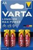 Obrázek Varta LR6/ 4BP MAX POWER (MAX TECH) (Blistr 4ks)