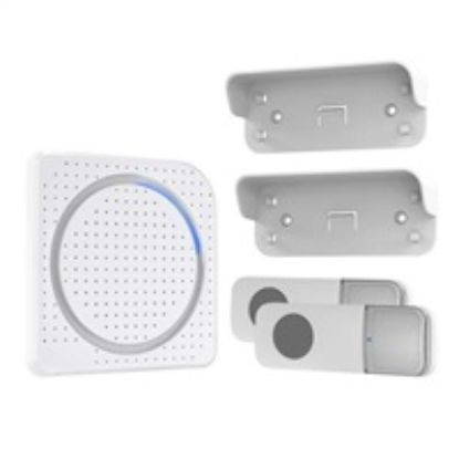 Obrázek Solight Bezdrátový zvonek, 2 tlačítka, do zásuvky, 200m, bílý, learning code