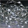 Obrázek Solight vánoční řetěz stříbrný, 100x mini LED, 10m, 3 x AA, studené světlo