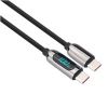 Obrázek Solight USB- C kabel s displejem, USB- C konektor - USB- C konektor, 100 W, 2m