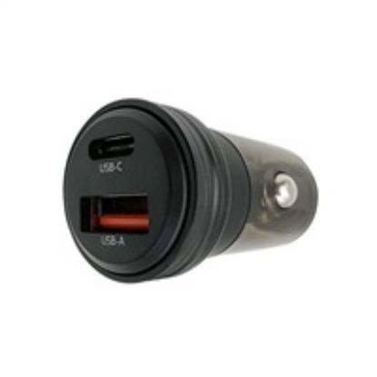 Obrázek Solight nabíjecí adaptér do auta 30 W USB- C + A, černá