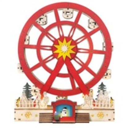 Obrázek Solight LED vánoční kolotoč, otáčející se, 7x LED, 30cm, 2x AA