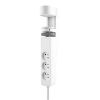 Obrázek Solight 3z + USB A+C přenosné stolní zásuvky, 2m, bílá, USB rychlonabíječka 20 W PD