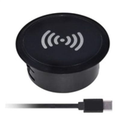 Obrázek Solight bezdrátová vestavná nabíječka 15 W, černá