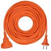 Obrázek Solight 1z pohyblivý přívod - spojka, 25m, 2 x 1, 5mm2, oranžová