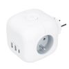 Obrázek Solight rozbočka kostka, 3x 16A + USB A+C, bílá, vypínač