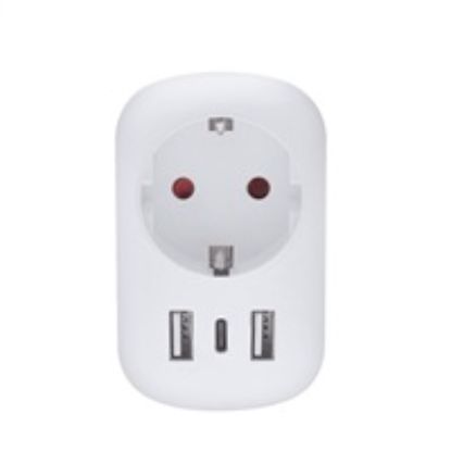 Obrázek Solight cestovní adaptér UK USB A+C pro použití ve Velké Británii, typ G