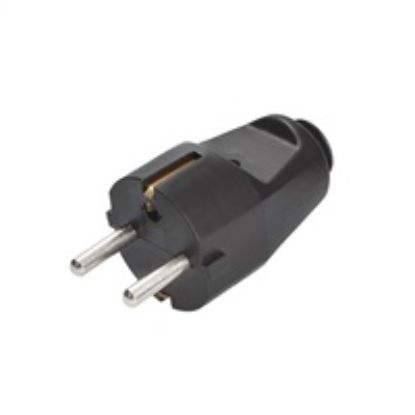 Obrázek Solight zástrčka přímá, IP20, černá