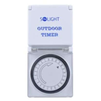 Obrázek Solight časový spínač, venkovní, 24 h., 1 režim