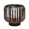 Obrázek Solight kovová oválná lucerna se žárovkou s micro LED, teplá bílá, měděná, 3xAA, 18cm