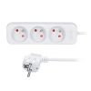 Obrázek Solight prodlužovací přívod 5m, 3 zásuvky, 16A/ 3680 W, PVC, bílý