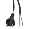 Obrázek Solight flexo šňůra, 2x 1, 5mm2, gumová, černá, 5m