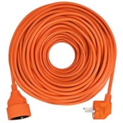 Obrázek Solight prodlužovací přívod - spojka, 1 zásuvka, 25m, 3 x 1, 5mm2, oranžová