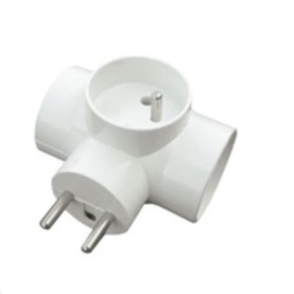 Obrázek Solight rozbočka, 3x 10A, bílá