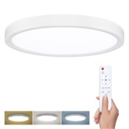 Obrázek Solight LED osvětlení s dálkovým ovladačem Estela White, 36 W, 2700lm, 30cm, změna chromatičnosti, stmívatelné