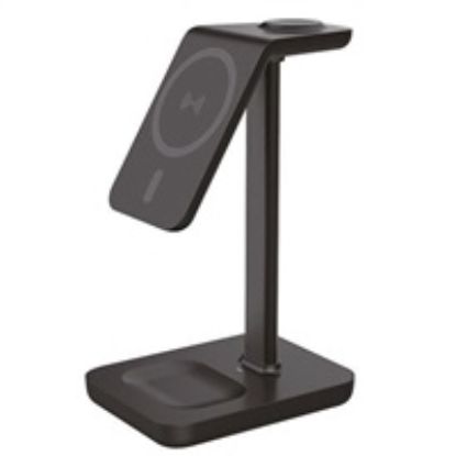 Obrázek Solight stolní nabíječka 3v1, Qi2, MagSafe kompatibilní