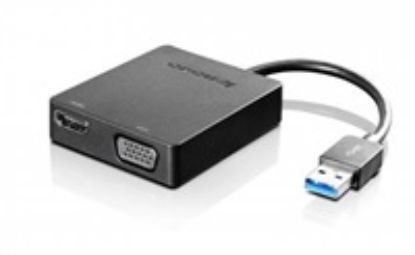 Obrázek LENOVO adaptér Universal USB 3.0 to VGA/ HDMI - přenos signálu přes VGA nebo HDMI