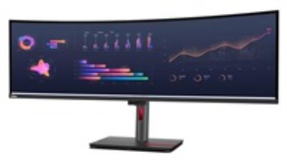 Obrázek LENOVO LCD P49 w- 30 - 49”, IPS, matný, 16: 9, 5120 x 1440, 60 Hz, 4 ms/ 6 ms, 350cd/ m2, 2000: 1, HDMI, DP, USB- C…