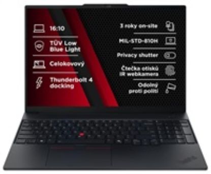 Obrázek LENOVO NTB ThinkPad E16 G3 - Ultra7 255H, 16" WUXGA, 32 GB, 1 TBSSD, IRcam, W11P