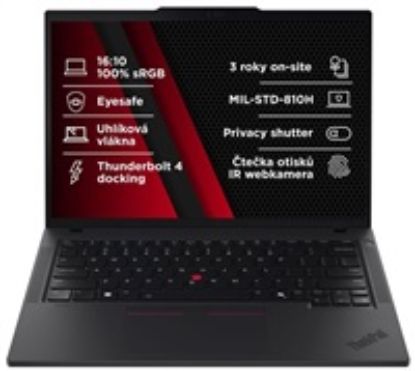 Obrázek LENOVO NTB Thinkpad T14 AMD G6 - Ryzen7 AI PRO 350, 14" 2.8K OLED Touch, 32 GB, 1 TBSSD, IRcam, W11P