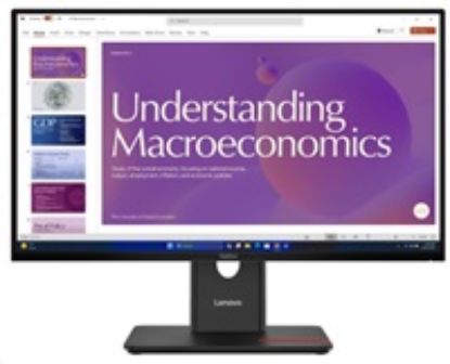 Obrázek LENOVO LCD T24D- 40 - 23.8", IPS, 16: 9, 1920 x 1080, 120 Hz, 250cd/ m2, 1500: 1, 4 ms, USB- C(96 W PD), HDMI, DP, DP…