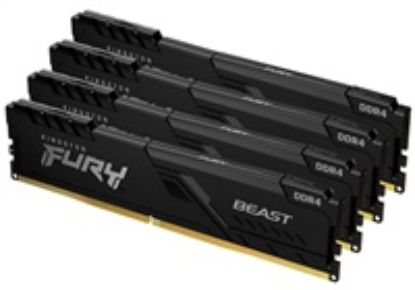 Obrázek KINGSTON DIMM DDR4 32 GB (Kit of 4) 3600MT/ s CL17 FURY Beast Černá