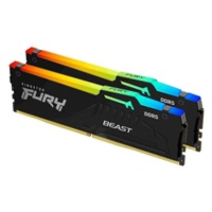 Obrázek KINGSTON DIMM DDR5 16 GB (Kit of 2) 5600MT/ s CL40 FURY Beast RGB