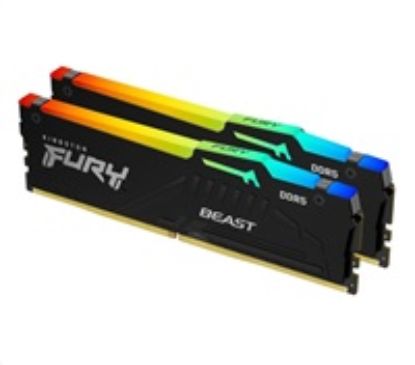 Obrázek KINGSTON DIMM DDR5 64 GB (Kit of 2) 5600MT/ s CL36 FURY Beast RGB EXPO
