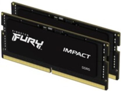 Obrázek KINGSTON SODIMM DDR5 32 GB (Kit of 2) 6400MT/ s CL38 FURY Impact XMP